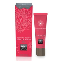 Возбуждающий интимный гель для двоих Гранат и Мускатный орех Shiatsu Stimulation Gel Pomegranate&Nutmeg 30мл