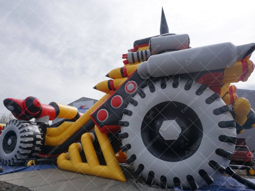 Батут-горка "Бэтмобиль 3"