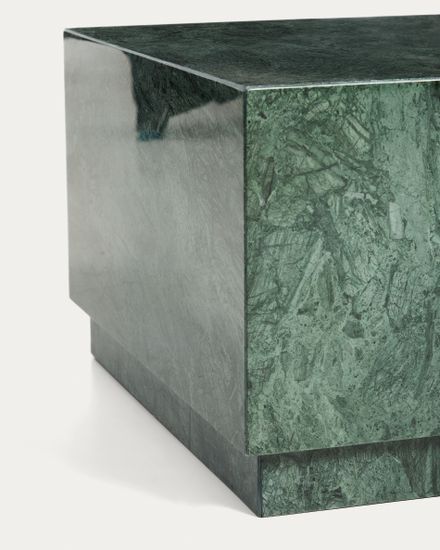 Журнальный столик Sorein из зеленого мрамора 100 x 50 см
