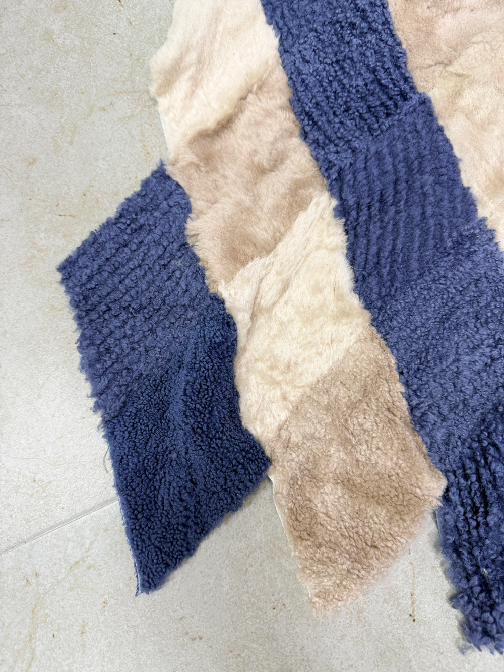 Покрывало меховое ковер из шкуры овчины