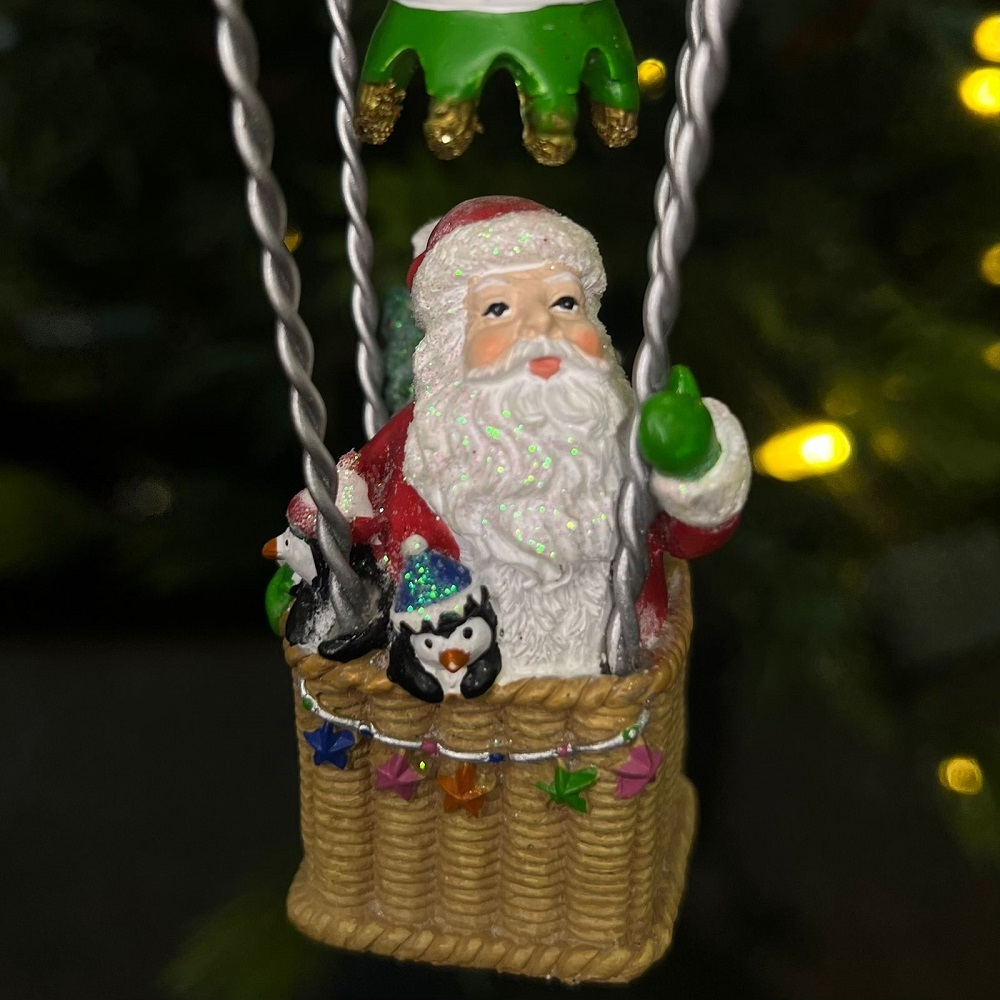 Санта/снеговик на воздушном шаре