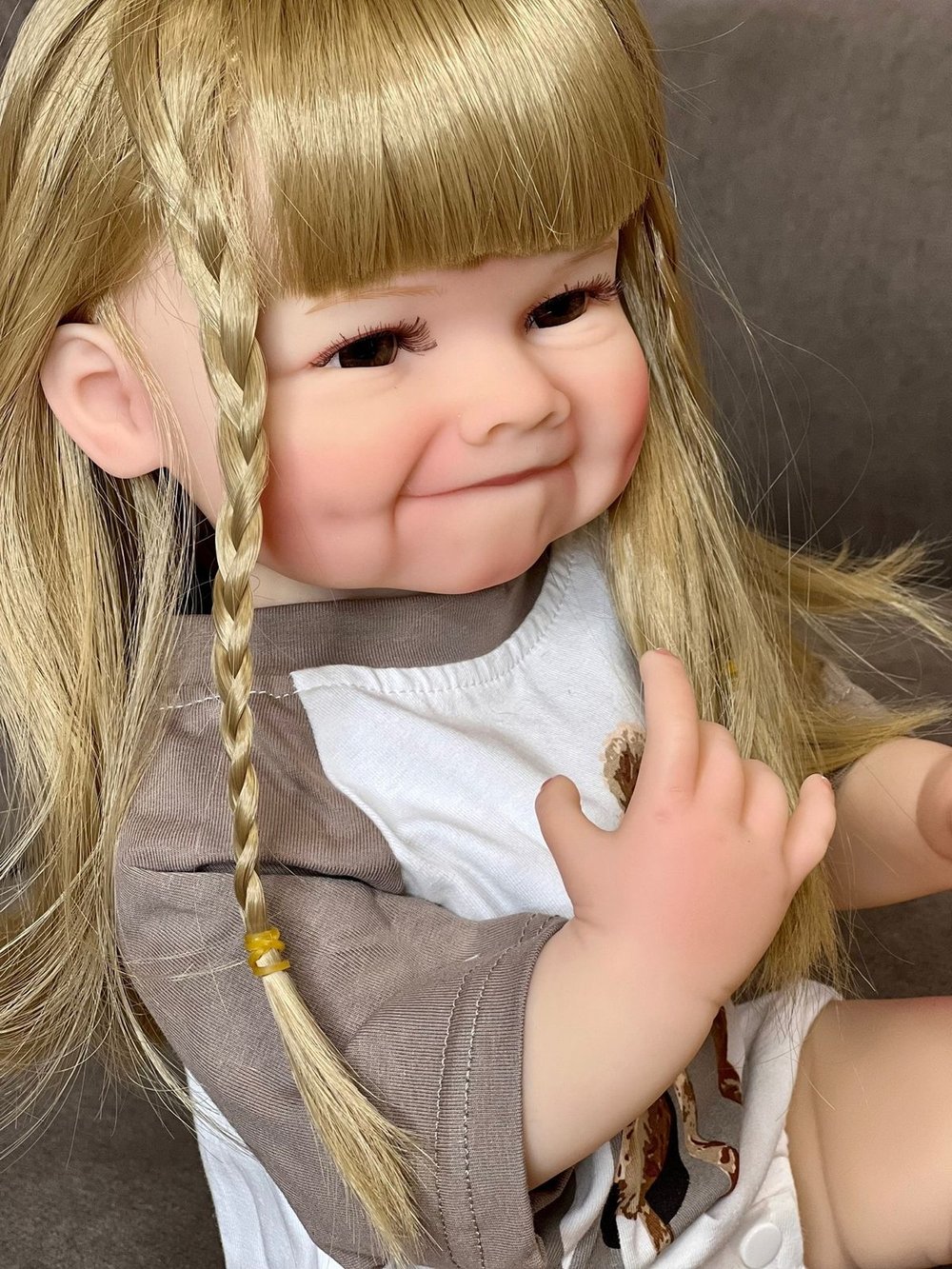 Кукла Реборн виниловая 55см в пакете (FA-134)