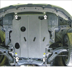 Защита стальная 2 мм Д, КПП Honda Airwave MOTODOR.00821