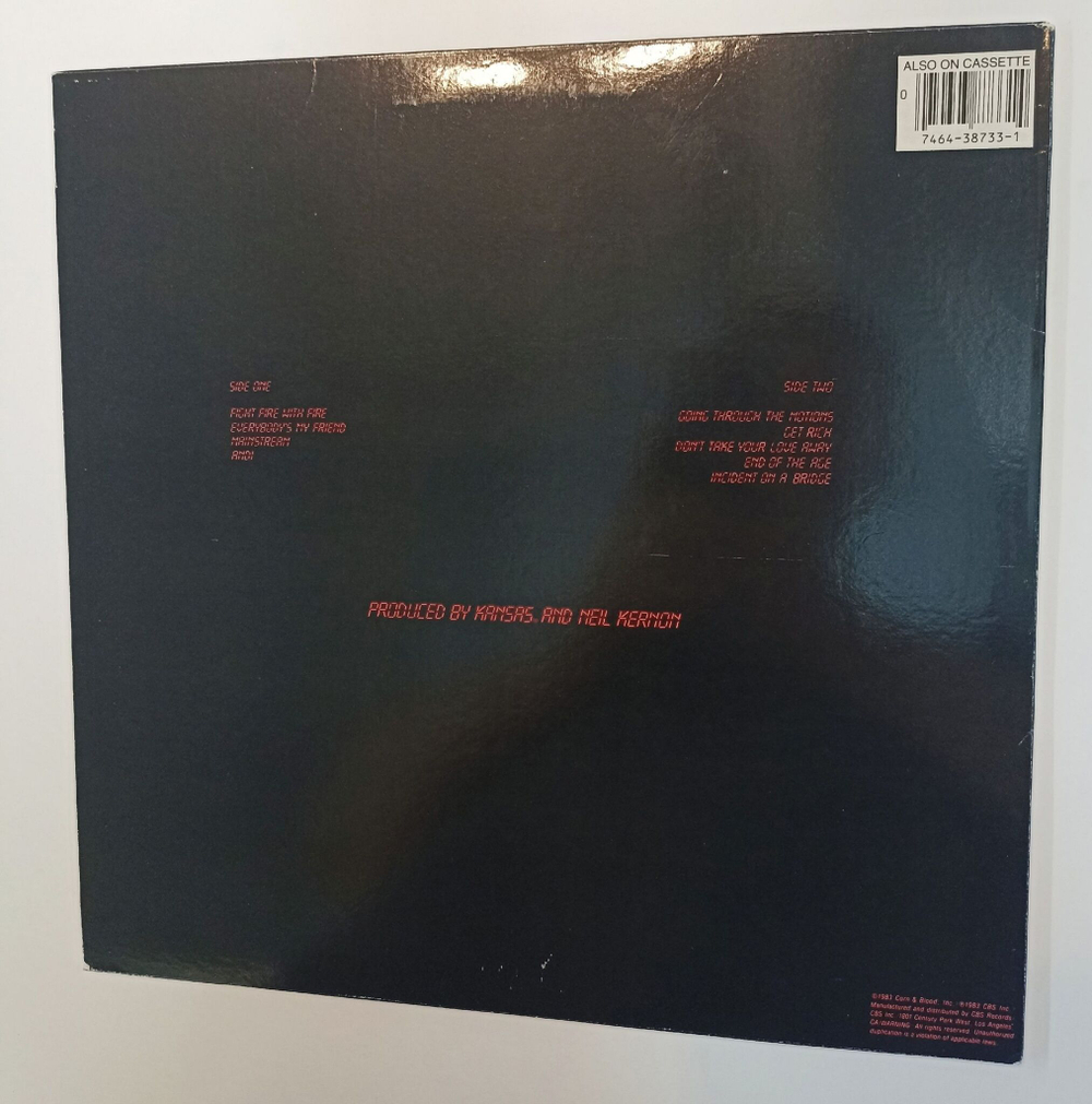 Винтажная виниловая пластинка LP Kansas Drastic Measures (USA 1983)