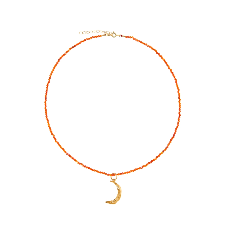 Колье Луна Мельес – Апероль, Сердолик