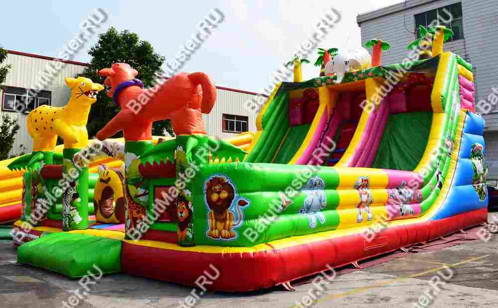 Коммерческий надувной батут "Сафари парк" 12*7*7 м