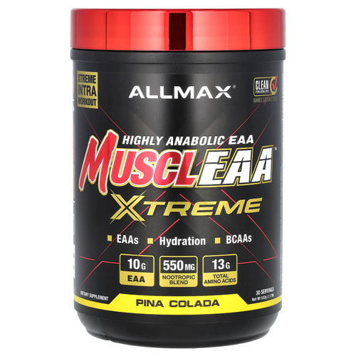 ALLMAX, MUSCLEAA ™ Xtreme, пина-колада, 532 г (1,17 фунта)