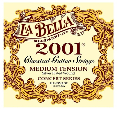 Струны для классической гитары La BELLA 2001 medium tension