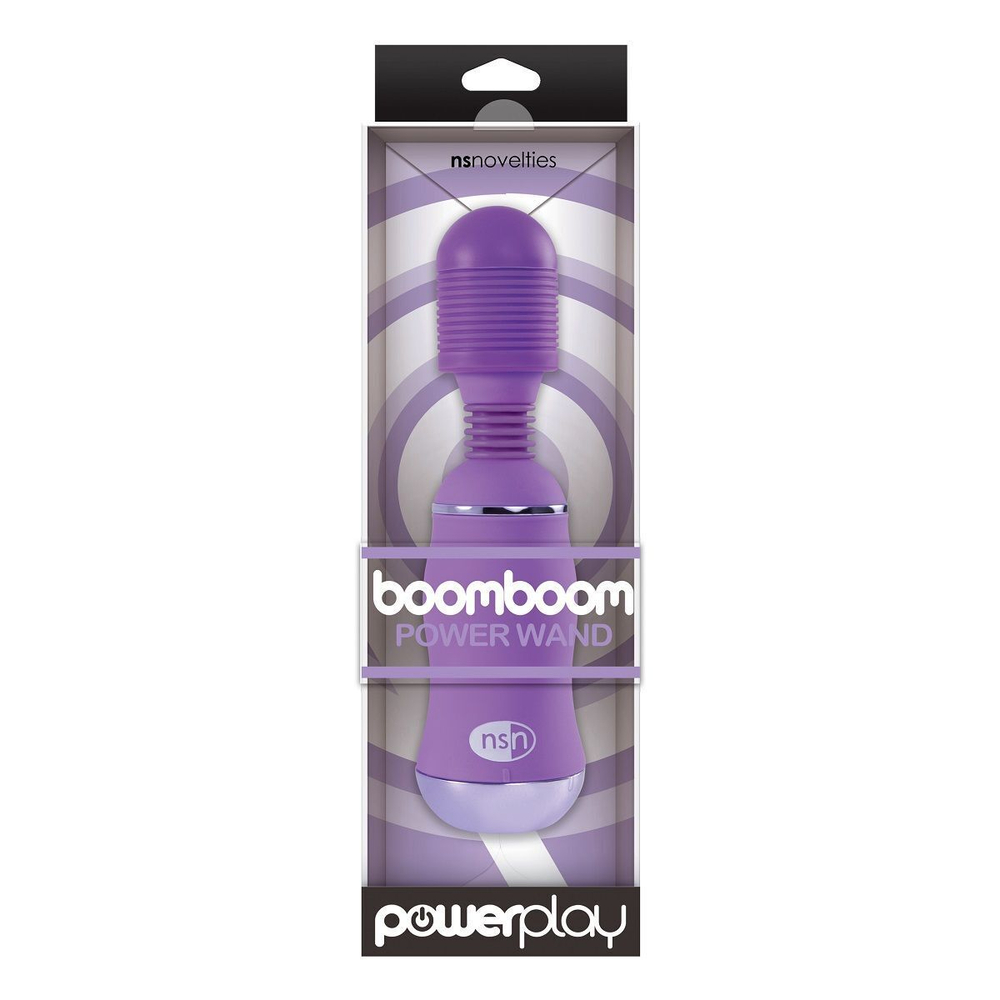 Фиолетовый вибромассажер с усиленной вибрацией BoomBoom Power Wand (Цвет: фиолетовый)