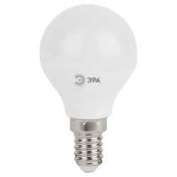 Лампа светодиодная ЭРА STD LED P45-7W-840-E14 7Вт шар нейтральный белый свет Е14 | Лампы cветодиодные Шар (G/P)