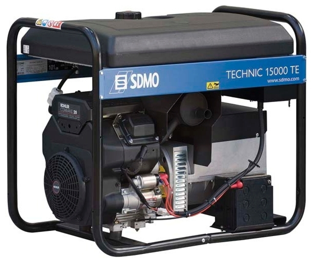 Бензиновый генератор SDMO TECHNIC 15000 TE в контейнере с АВР — Фото №2 
