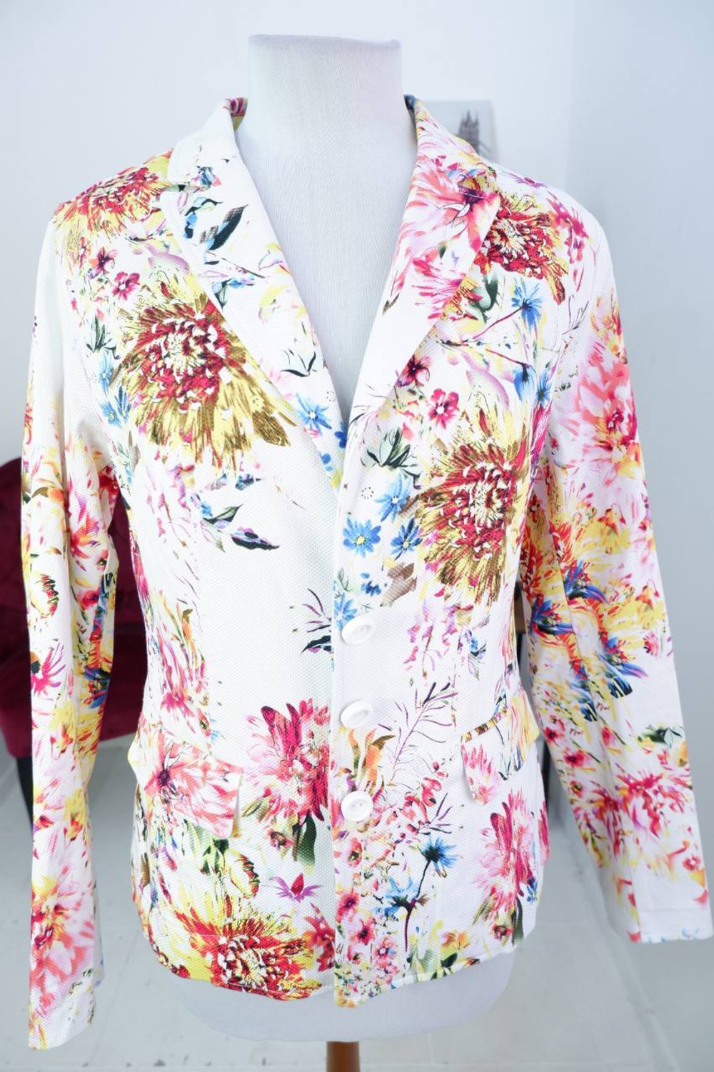 Жакет Wool Street красочный,маркировка 40 eur, визуально 46 размер