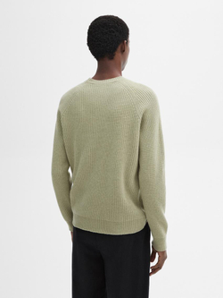 Massimo Dutti Свитер из смесовой шерсти, светло-зеленый