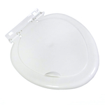 Сиденье для унитаза с планкой цвет белый в индивид. термоупаковке