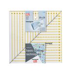 Линейка для пэчворка 20х20 см, шкала в см, Prym Omnigrid 611655