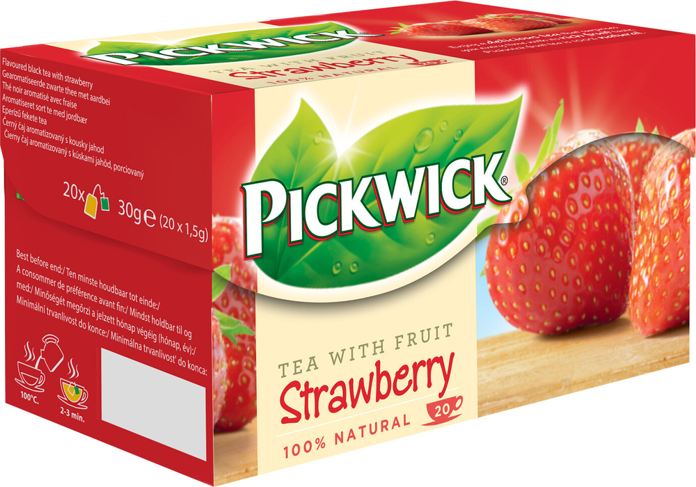 Чай фруктовый Pickwick с ароматом клубники 30 гр