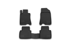 Коврики Standard, в салон HONDA Crosstour, 01/2013- , 2wd, 4 шт. (полиуретан, чёрные) Element.CARHND00001