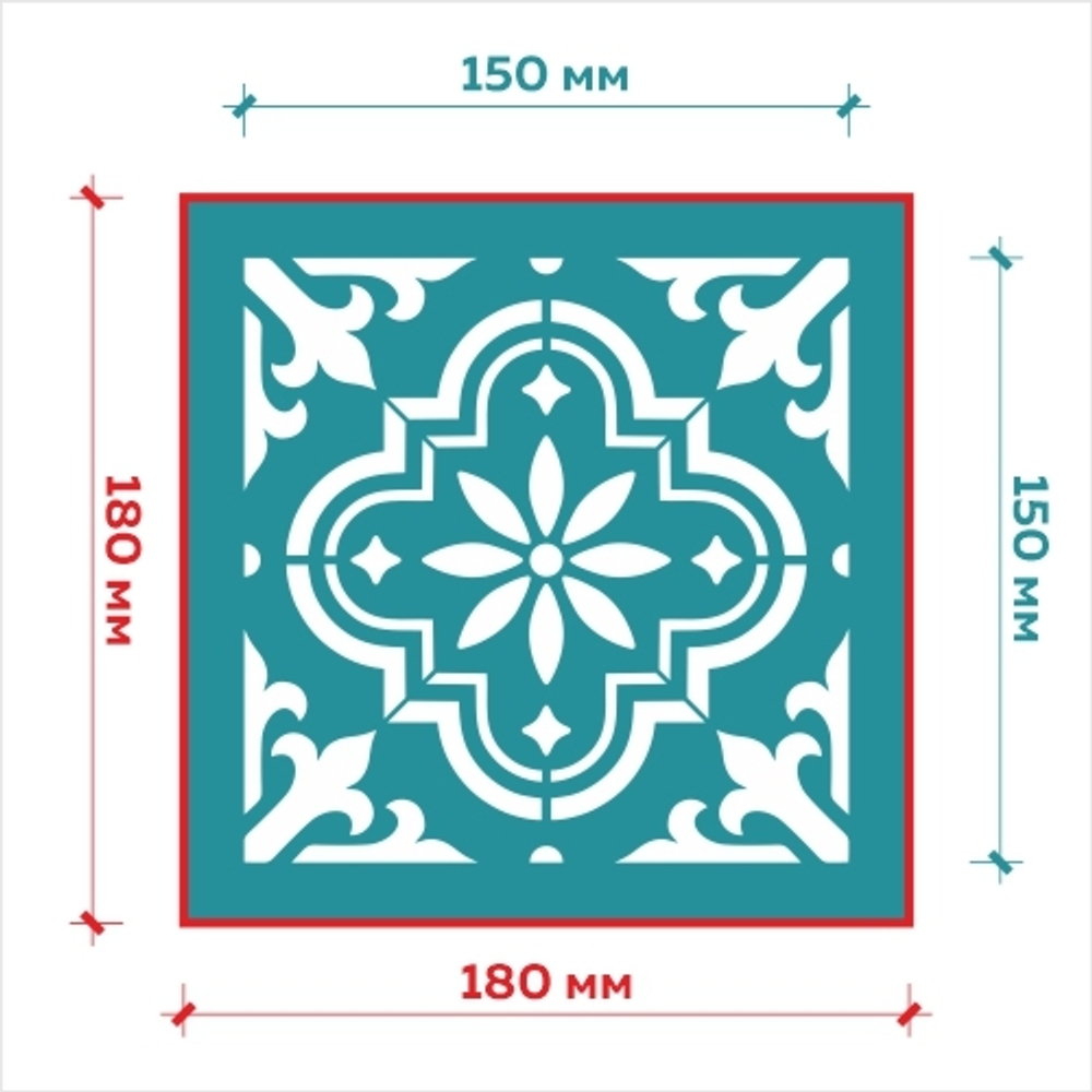 Клеевой трафарет 002