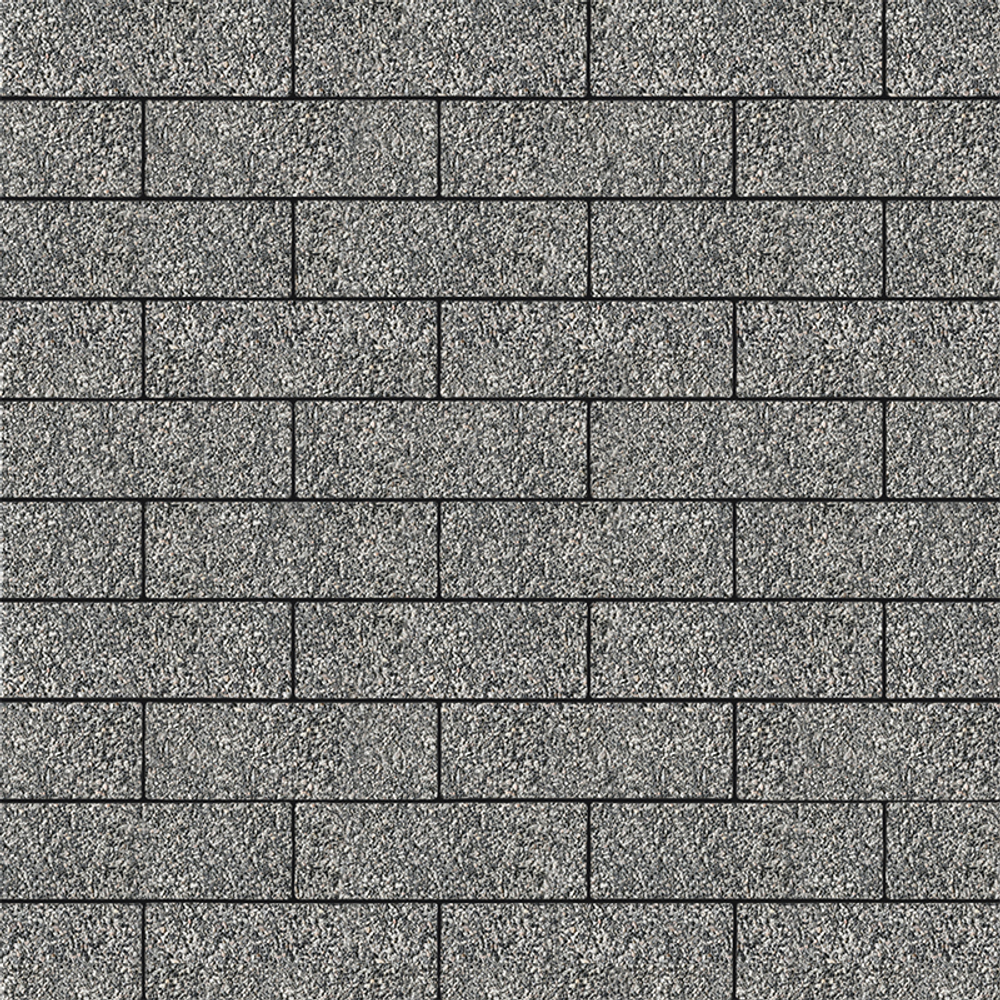 Тротуарная плитка ПРЯМОУГОЛЬНИК 300х100 мм - Гранит+ Серый с черным