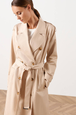 0106 Плащ женский (бежевый)