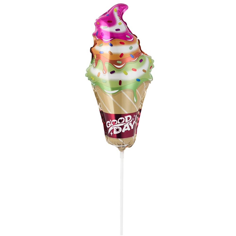 Шар Фольгированный Мороженое в рожке (Ассорти)