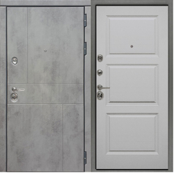 Входная дверь в квартиру Сударь МД 48 М1 темный бетон/М9 Силк маус