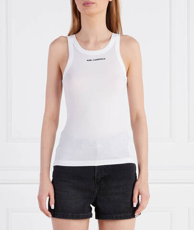 Майка rib Karl Lagerfeld - белый(231W1725)