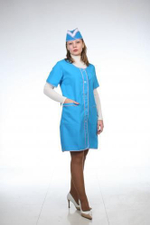 Халат "Пуговка"  Ткань Габардин