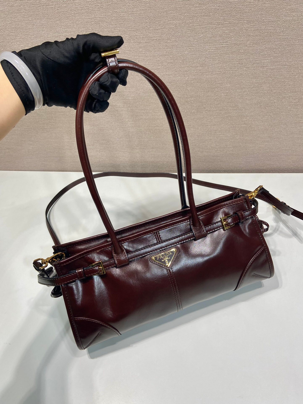 Prada Medium Leather Handbag 32 cm