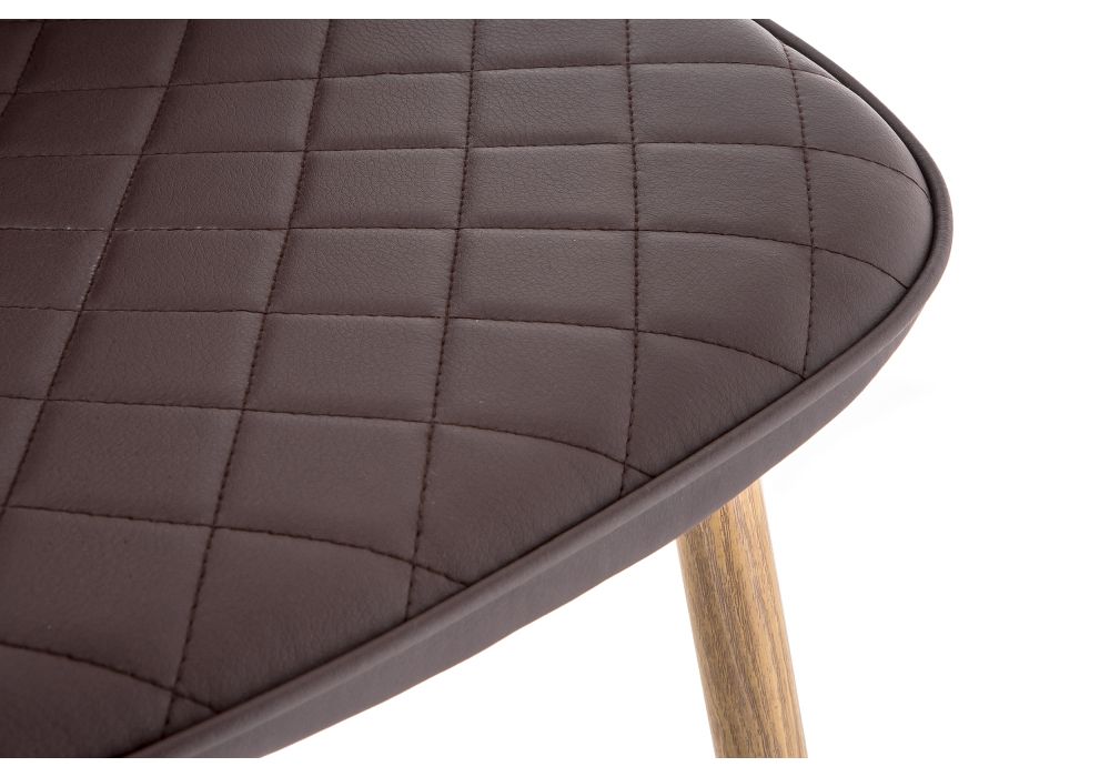 Стул на металлокаркасе Capri коричневый