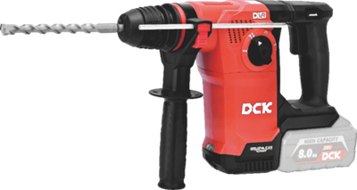 Перфоратор аккумуляторный бесщеточный DCK KRH20V-26, пылесборник, 18В. 2,8 дж, без АКБ и З/У