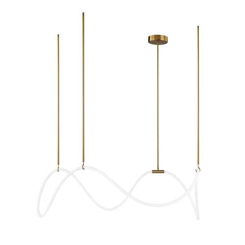 Подвесной светодиодный светильник Loft It Thread 10388P/C BRASS