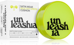 Unleashia Satin Wear Healthy Green Cushion - Долговременная основа в губке SPF 30 оттенок 18C Seashell, 15 g