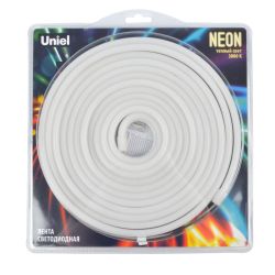 ULS-N03-2835-100LED-m-8mm-IP67-DC12V-11W-m-5M-3000K Светодиодная гибкая герметичная лента. NEON. Катушка 5м. в блистере. Теплый белый свет 3000K. ТМ Uniel