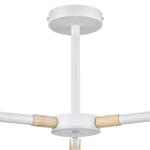 8097/3C MODERNI LN26 342 белый/белый металл, дерево/металл Люстра потолочная Е27 3*60W 220V ROSALINA