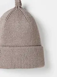 Шапка хлопковая с отворотом "Кокос" 0+