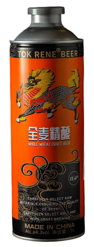 Пиво Ток Рене Кирин Веат Вайт Бир н/фильтр свет 1,0 л Ж/Б 4,3% Ешенг Китай