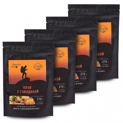 Плов с говядиной zip 70 г (Здоровая Еда) 4 шт