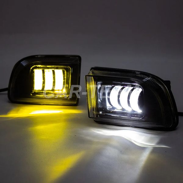 Противотуманные фары (ПТФ) линзованные "Sal-Man" на Chevrolet Lacetti (арт. 01512) (3 диода LED 50W два режима (3000K+6000K))