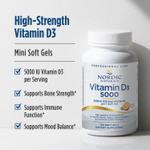 Nordic Naturals, витамин D3 5000, с апельсиновым вкусом, 125 мкг (5000 МЕ), 120 капсул