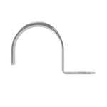 Держатель оцинкованный односторонний, д.25мм с крепежным отверстием 6,5х5 мм