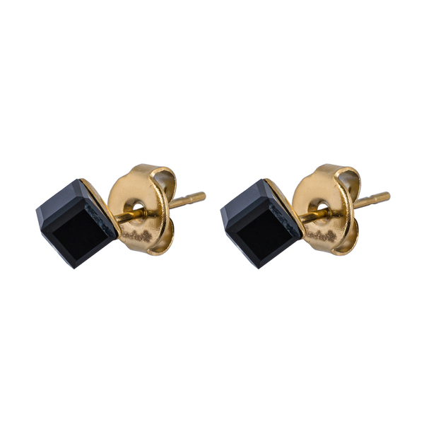 Серьги пусеты Fiore Luna  Black SWE2127/1 BL G