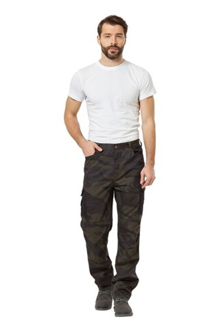 Брюки-джоггеры  "Аксель" кмф хаки/черный