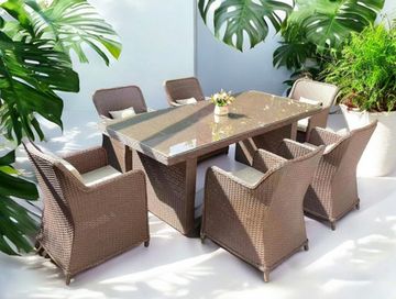 Уличный плетеный обеденный Barcelona