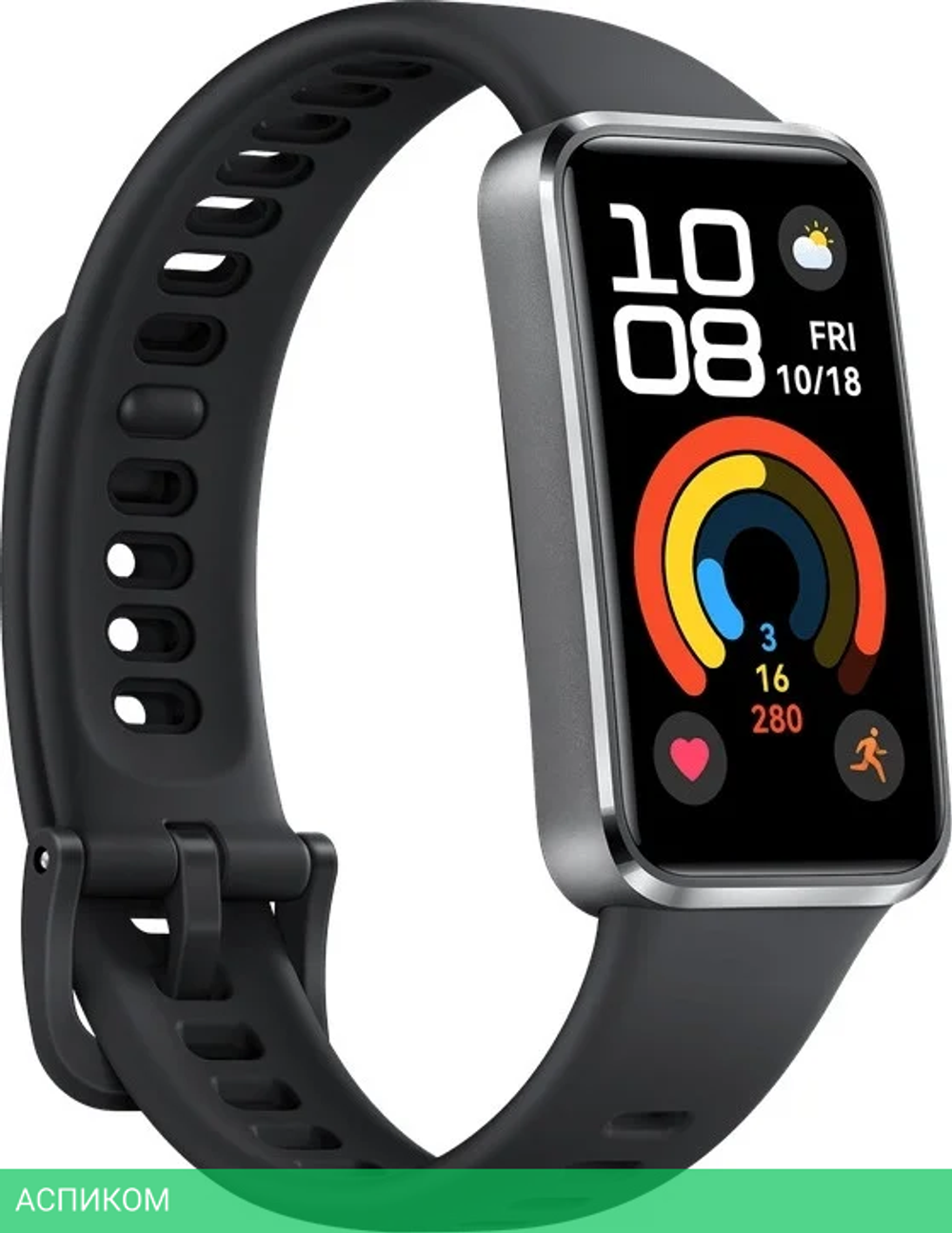 Фитнес-браслет Huawei Band 10 Matte Black Fluoroelastomer Strap NOR-B29 (55020FCP)