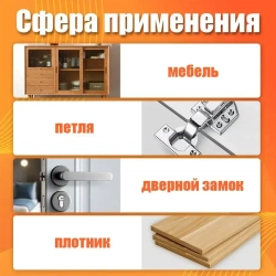 Набор сверл Форстнера по дереву, 15-20-25-30-35 мм, 5 шт с ограничителем