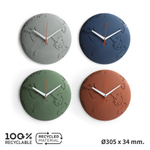 Часы настенные world wide waste, темно-синие