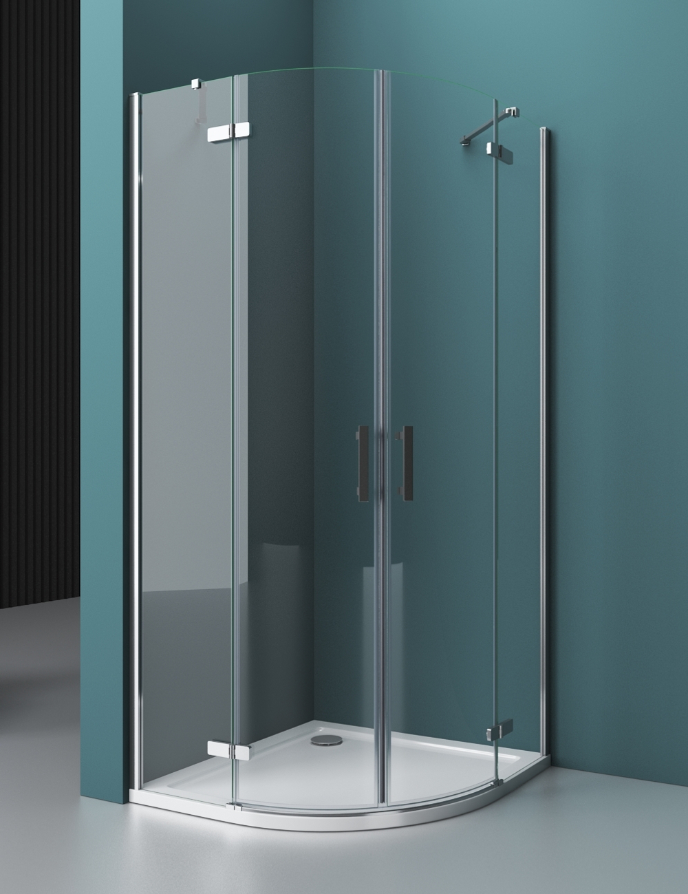 Душевой уголок BelBagno KRAFT-R-2-100-C-Cr