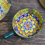 Кокотница с ручкой "Arabesque" 16см, керамика