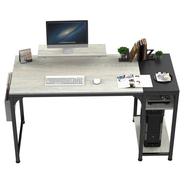 Стол письменный (для компьютера) EUREKA ZX-SS140B-OGB с шириной 140 см, Oak Grey (ZX-SS140B-OGB)